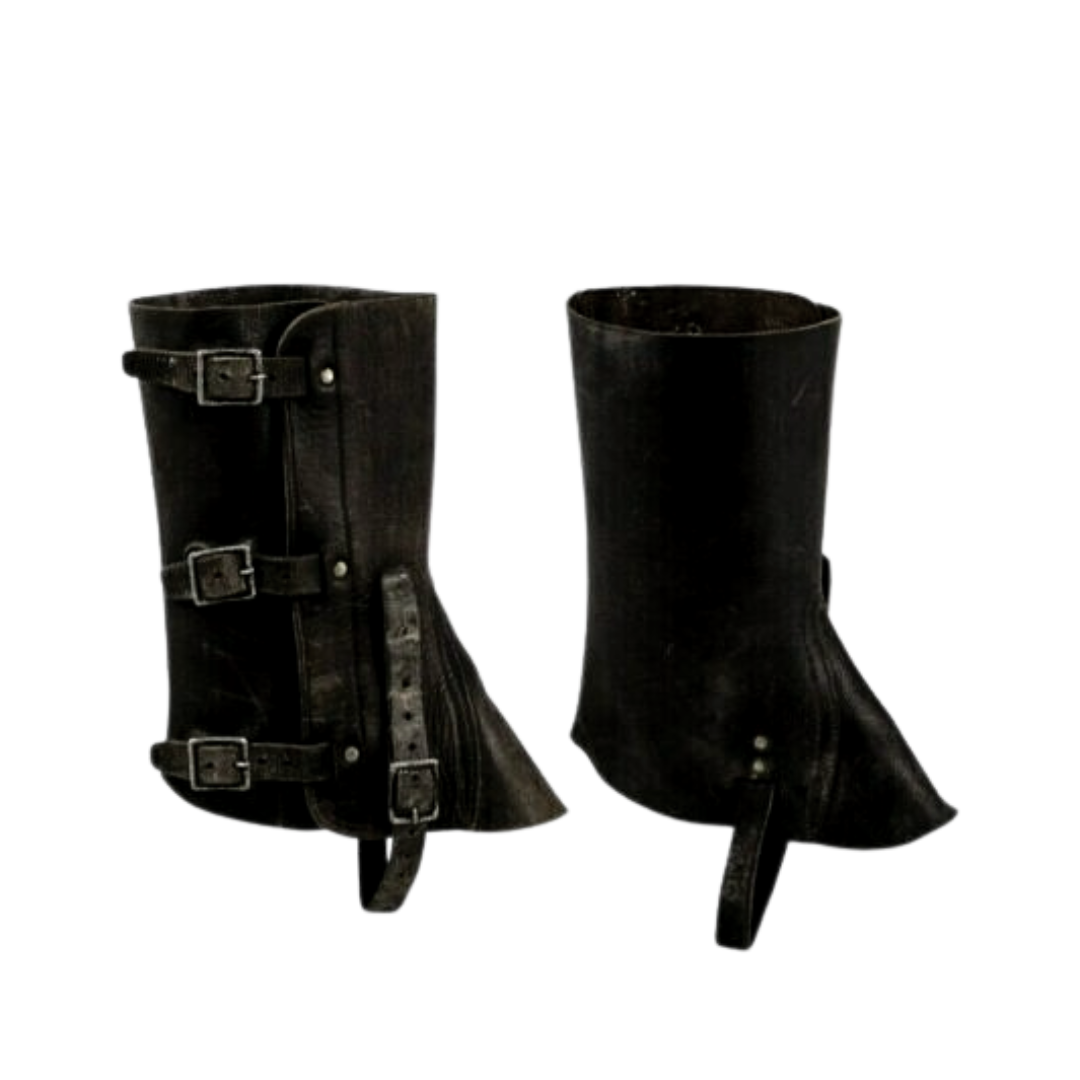IHP™ Black Leather Gaiters