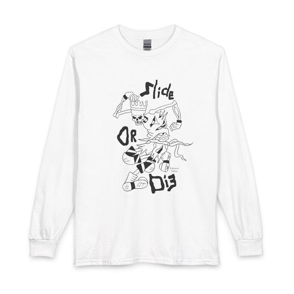 White - Slide-OR-Die Long Sleeve - QM Sliders