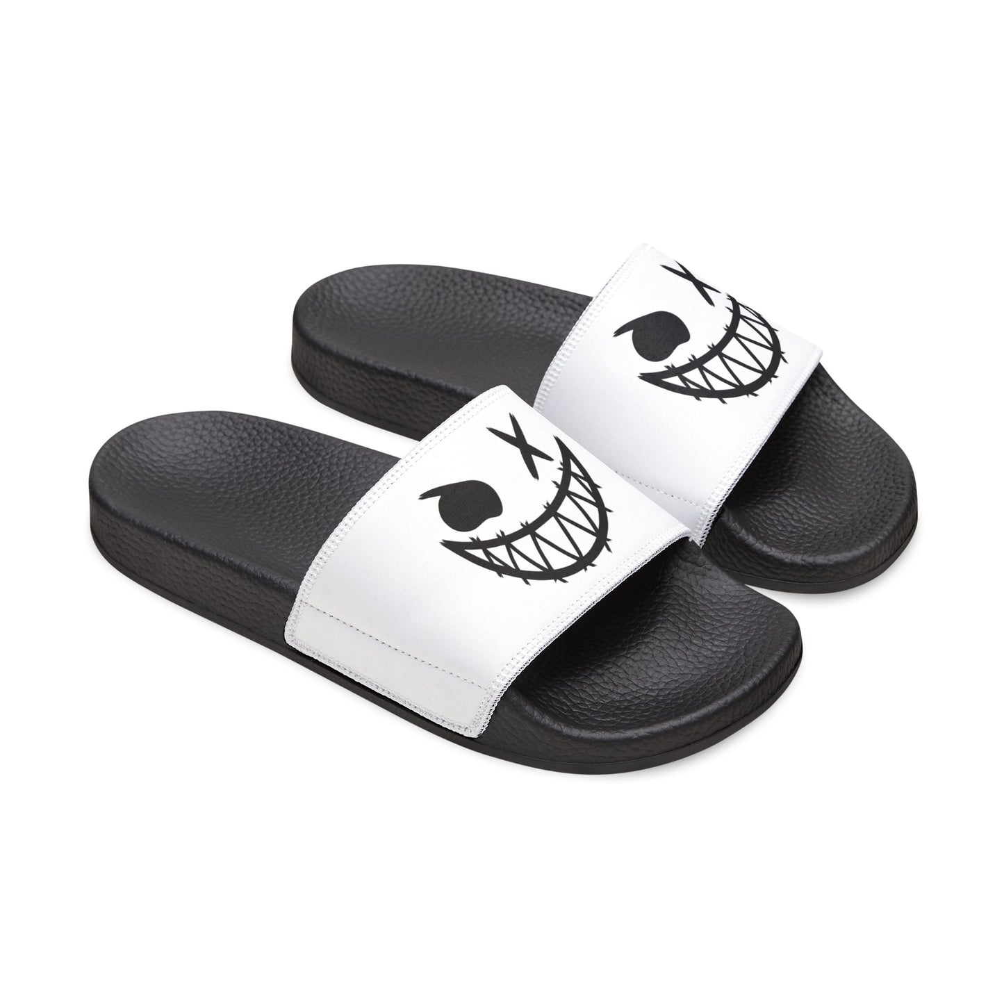 IHP™ Haunt Slider Removable-Strap Sandals - White & Black