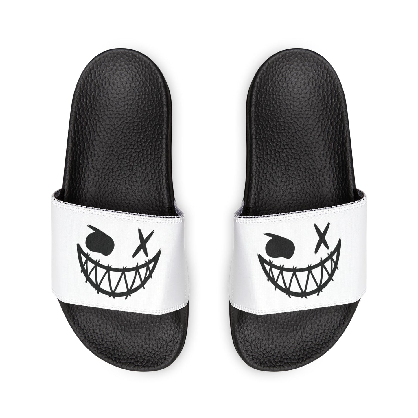 IHP™ Haunt Slider Removable-Strap Sandals - White & Black