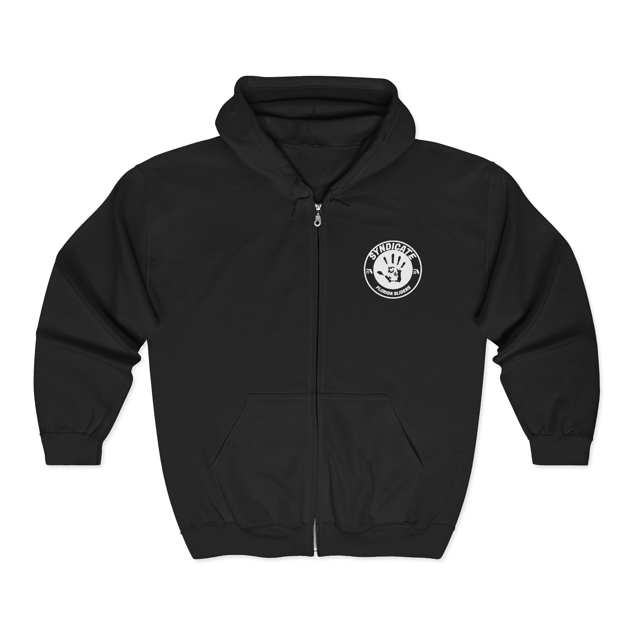 Syndicate Logo Full Zip Hooded Sweatshirt - Black – Insane Haunt