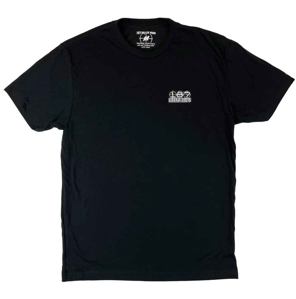 187 Embroidered Block Tee - Black