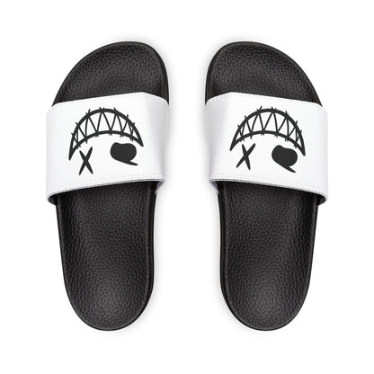 IHP™ Haunt Slider Removable-Strap Sandals - White & Black