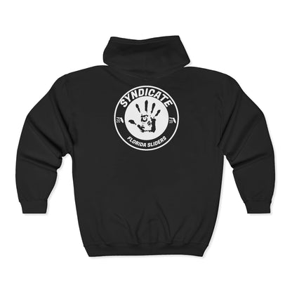 Syndicate Logo Full Zip Hooded Sweatshirt - Black